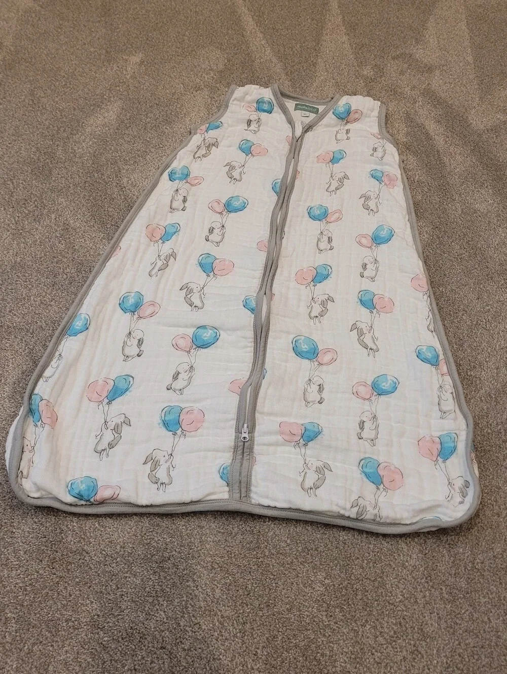 Molis&Co Baby Rabbit And Balloons Sleep Sack Size XL